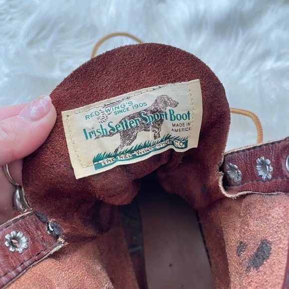Vintage Red Wing Irish Setter Sport Boot Men’s Lace-Up Hiking Outdoors Original - Picture 10 of 11